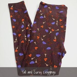 LuLaRoe TC Leggings Brown Floral NEW